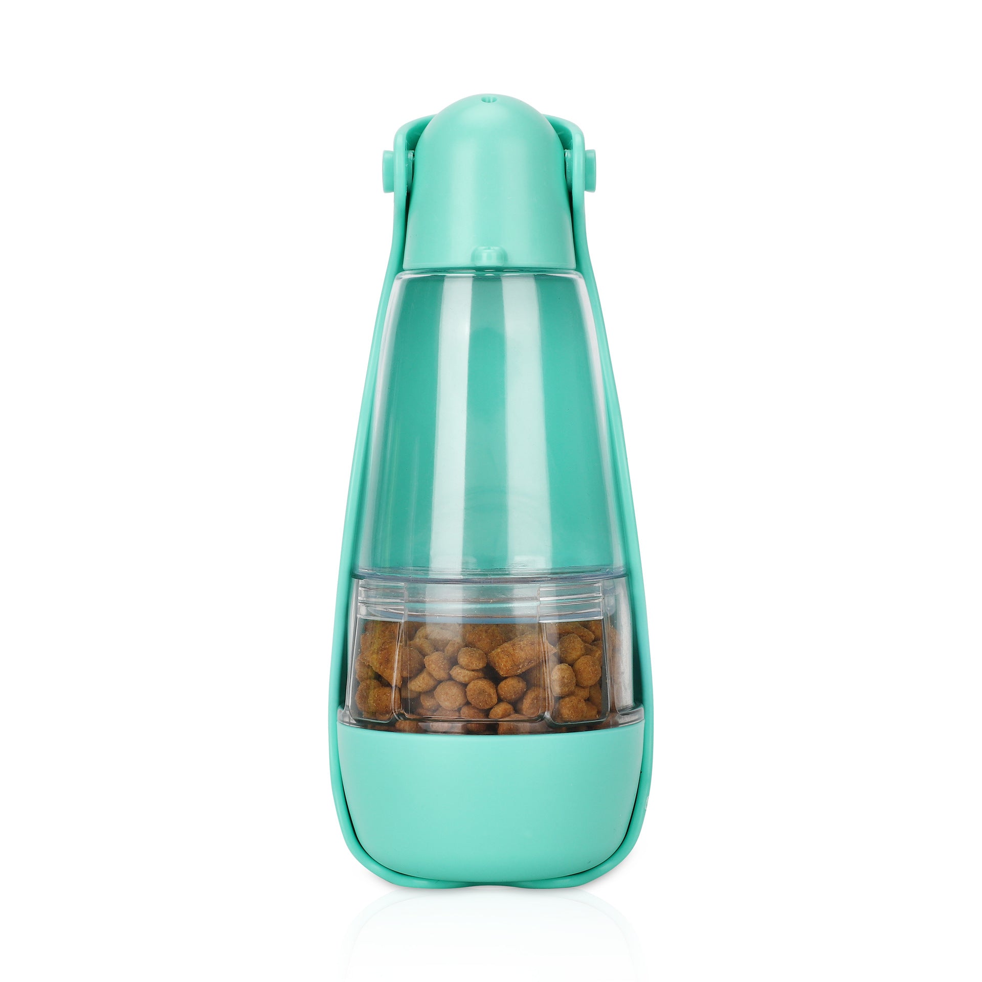 Foldable pet water bottle shown in a fourth color option