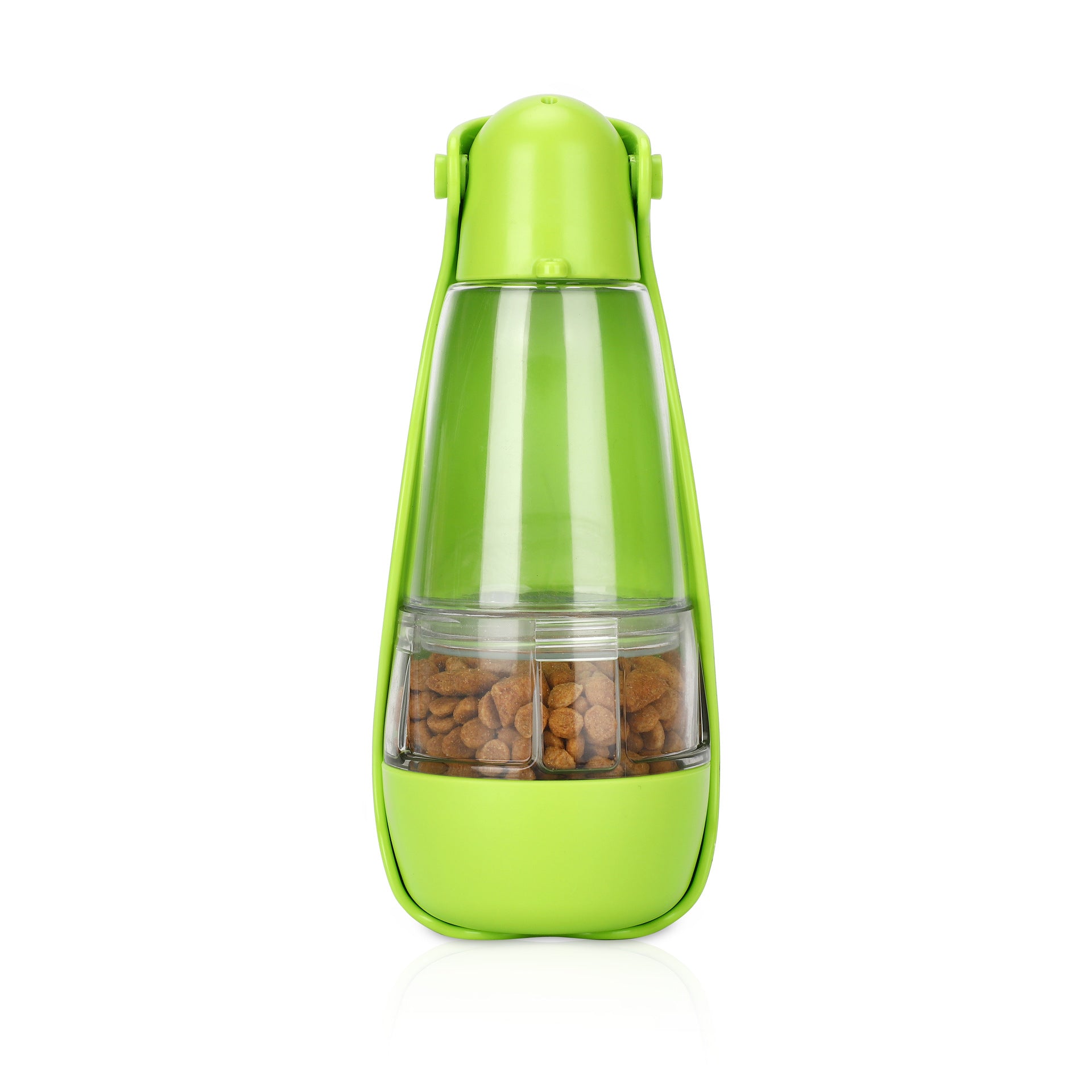 Foldable pet water bottle shown in a second color option